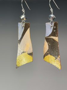 Reversible Marbled Birch Earrings