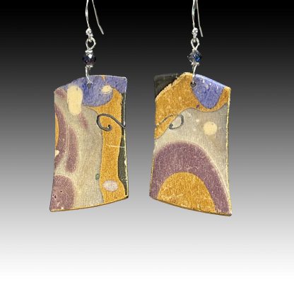 Sholeh Regna Reversible Marbled Birch Earrings